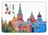 Imán de Refrigerador de Vidrio Paisaje de Mongolia Interior Monumento Límite de la Puerta Nacional Cielo Azul Pradera Punto de Referencia Souvenir Regalo Cultural y Creativo Magnético para el Hogar