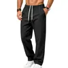 2026 Pantalones Casuales Deportivos Rectos Transpirables Simples de Calle de Color Sólido para Hombre Europeos y Americanos al Aire Libre para Viajar