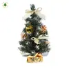 Árbol de Navidad 20/30/40cm dorado y plateado rojo mini decoración de escritorio decoración navideña