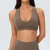 Top esportivo transpassado com decote V para mulheres, com bojos removíveis, top de yoga para usar por cima, sutiã fitness sexy costas nuas