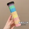 Prendedor de cabelo preto para rabo de cavalo alto para mulheres, altamente elástico e durável, não puxa nem deixa marcas no cabelo, faixa de cabelo, acessório de cabelo elástico