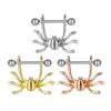 Comercio electrónico transfronterizo, joyería para perforaciones en el cuerpo humano, acero médico 316, araña para pezón, clavo para el pecho, anillo para el pecho, suministro directo de fábrica