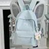 Mochila escolar estilo japonês para meninas, adequada para alunos do terceiro ao sexto ano do ensino fundamental, versátil e simples, grande capacidade, mochila fresca e estilosa para alunos do ensino médio.