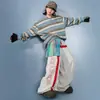 Ropa de Street Dance para Niños Manga Larga Rayas Unisex Holgada Estilo Urbano Traje de Performance de Street Dance Conjunto de Escenario Atuendo de Performance