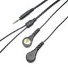 3.5 Audio a Uno a Dos Chapado en Oro 4.0 Electrodo Hebilla Hembra Cable con Hebilla Tipo Línea de Fisioterapia Accesorios para Instrumento de Fisioterapia