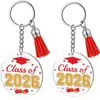 Llavero de Gorro de Doctorado Acrílico de 40 mm Colgante de Borla Impresión UV a Color Colgante Acrílico Colgante de Temporada de Graduación 2026