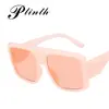 Suministro transfronterizo Gafas de sol personalizadas de montura rosa extragrande europea y americana 2020 nuevas gafas para mujer gafas de sol de moda ins