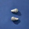 Plata Pura S999 Retro Antiguo Loto Tres Vías Cabeza de Buda DIY Pulsera Wenwan Pulsera de Bodhi Accesorios de Plata Material