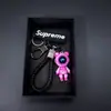 Novo Chaveiro Mecânico de Urso Pingente de Carro Desenho Animado da Moda Decoração Criativa para Bolsa de Casal Chaveiro de Silicone