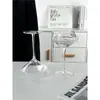 Ins Nicho Romântico Francês Diamante Champanhe Vinho de Frutas Taça de Cocktail Taça de Mistura para Cocktail Cálice