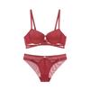 Sutiã push-up sexy da moda europeia e americana, sutiã feminino fino e grosso com alça cruzada e tamanho grande