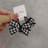 Cuerda para la cabeza de bebé, linda y adorable banda de goma para niña, mini lazo de pata de gallo negro, cuerda para el cabello, anillo para el cabello, flor para la cabeza