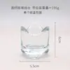 Portavelas de Vidrio con Borde Ondulado Estilo Minimalista Japonés Estilo Ins Decoración de Mesa Romántica Simple Adorno de Copa para Velas Estilo Nórdico