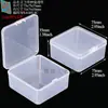 Ventas Directas de Fábrica Piezas Transparentes de PP Caja de Plástico Rectangular Cuadrada Caja con Tapa abatible Producto Caja de Almacenamiento de Empaque Universal