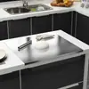 Tabla de cortar de acero inoxidable Tabla para amasar de cocina Esterilla para amasar y hornear Tabla para estirar Tabla de cortar antibacteriana para el hogar Tabla para picar frutas