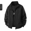 Enbu Primavera e Outono Novo Estilo Americano Tendência High Street Gola Alta Jaqueta Masculina Workwear Solta Cool Jaqueta de Baseball Casaco
