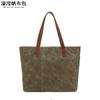Bolso de Mano de Lona Encerada Casual para Mujer Bolso Cruzado al Hombro Bolsa de Compras Bolsa de Cosméticos Venta Directa de Fábrica Yili