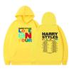 Suéter holgado informal de terciopelo con capucha, ropa de pareja con estampado de HARRY STYLES para hombre y mujer, 2023
