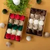 Bola de Navidad de terciopelo Decoraciones navideñas Adornos navideños aterciopelados Decoración de árbol de Navidad Adornos colgantes Bola de Navidad de peluche