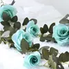 Enredadera Artificial de Rosas Cubierta para Tubería de Aire Acondicionado Enredadera Decorativa Plástico Enredadera Falsa Cuerda para Colgar Envoltura de Techo Enredadera de Flores Falsas