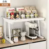 Suporte para copos de máquina de café de bancada, sachês de chá, dispensador de água, suporte para mesa, copo de água, suporte para cozinha