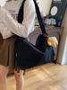 Bolso Cruzado Bolso de Lona Estilo Casual Fresco Perezoso Bolso para Mujer Verano 2024 Nuevo Versátil Gran Capacidad Bolso de Hombro Tote