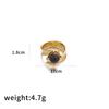 Anillo Ojo de Tigre Maillard Transfronterizo para Mujer Irregular Estilo Ins Apertura Ajustable Latón Electrochapado en Oro de 18K