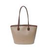 Bolsa de Ombro Bucket Grande Capacidade Macia Face Vintage 2024 Nova Moda Maillard Casual para o Dia a Dia Simples