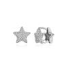 Brincos de estrela de diamante pequenos requintados para mulheres, brincos de diamante de luxo leves, design avançado, simples e combinados