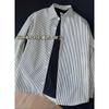 Camisa de rayas negras de manga larga para hombre, primavera y otoño 2025, estilo americano, informal, combinable, de moda, para hombre