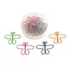 Venta caliente de fábrica clip para papel regalo papelería traje clip para papel color plástico estilo completo transfronterizo en stock