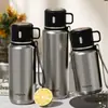 Nova Caneca Térmica Yalai da Fu Aço Inoxidável 316 Caneca Térmica com Tampa Copo para Beber Grande Capacidade Estudante Fora