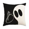 Funda de Almohada Personalizada de Calavera Fantasma Diablo Calabaza Más Vendida Transfronteriza Cojín Decorativo para Sofá Dormitorio Vacaciones