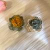Pendientes de Flor de Tela Asimétrica Super Hada Mori Diseño Japonés y Coreano de Nicho Sentido de Diseño Camelia Aguja de Plata Pendientes Frescos