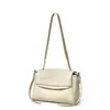 Bolso de hombro cruzado modelo nuevo 2026 transfronterizo, piel de vaca de capa superior, cuero suave, bolso de axila de alta gama para mujer, bolso tofu
