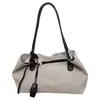 Moderna 2026 Nuevo Bloque de Color Chic Retro Gran Capacidad para Viajes Diarios Hombro Único Lona Axila Portátil Bolso Grande Mujer