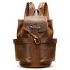 Marant Mochila de Cuero Crazy Horse para Hombre Mochila Casual con Solapa de Gama Alta Mochila de Negocios de Gama Alta para Hombre