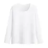 Camiseta Base Sin Costuras para Mujer Otoño e Invierno Nueva Terciopelo Temperatura Constante Forrada Terciopelo Camiseta de Manga Larga Fina de Terciopelo Fibra Calefactora Top Cálido
