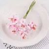 Buquê Simulado em Gradiente de Duas Cores Estilo Floresta Guirlanda Artesanal DIY Material para Adorno de Noiva Joias Acessórios Pequenos