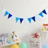 Banderines Triangulares de Colores para Decoración de Fiesta Infantil de Guardería, Decoración de Fondo con Banderines Triangulares, Guirnalda de Pancartas, Papel de Decoración para Tienda