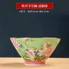 Cubo Tazón de Cerámica Esmaltada Jingdezhen Estilo de la Corte China de Gama Alta Tazón de Cerámica para Comer Tazón Japonés para Fideos Tazón Grande para Sopa