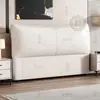 Lujo Ligero Nueva Cama de Piso Mesita de Noche Moderna Respaldo de Madera Maciza Simple Madera Maciza Individual Compra Individual Respaldo Bolso Suave Ultradelgado Mesita de Noche