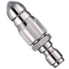 Boquilla de Alta Presión para Water Rat 1/4 Enchufe Rápido, Boquillas Frontal Una Trasera Seis, Herramienta Desatascadora para Máquina Limpiadora de Tuberías de Alcantarillado