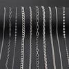 Acero de Titanio Inoxidable que No se Desvanece, Color Conservado, Cadena de Extensión, Cadena de Cruz con Perla Cuadrada, Material para Pulsera/Collar DIY Hecho a Mano