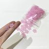 Pétalas de Vidro Checo e Flor de Cerejeira Furo Central Flor de Cinco Pétalas DIY Acessórios de Joalheria Base Reta Adesivos para Nail Art Material para Grampo de Cabelo
