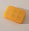 Pastillero Portátil ABS Transparente Sellado a Prueba de Humedad Mini Organizador de Pastillas para Viajes