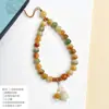Nuevo Encanto para Teléfono Bodhi de Fortuna y Prosperidad de Dunhuang Chino Calabaça Colorida Bodhi Tejido a Mano Adorno de Cordón para Teléfono Antiperdida