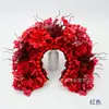 Flor de Pasador de Pelo Quanzhou L02 Adorno para la Cabeza de Mujer Diadema de Flor de Seda Flor de Pasador para Traje Han Accesorios para el Pelo Retrato Tridimensional Estilo Chino Super Estilo Occidental