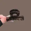 Pinza para el pelo acrílica hueca de diseño único para mujer, nuevo clip de tiburón popular otoño 2026, pinza de garra de peinado de alta gama