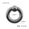 Anillo Meier de acero inoxidable para mujer, piercing de aro para nariz no convencional, anillo de tarjeta de resorte, anillo de bola, aro para nariz, joyería transfronteriza europea y americana